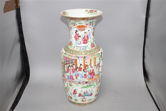 A 19th century Cantonese vase, height 43cm